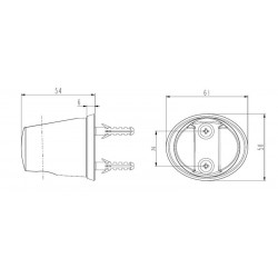 Держатель для душа ESKO SH105 хром