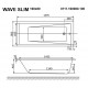 Гидромассажная ванна Whitecross Wave Slim 0111.160080.100.SOFT.BR 160x80см Soft бронза