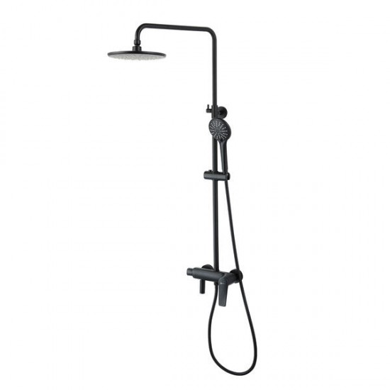 Душевая стойка Lemark Bronx LM3762BL чёрный