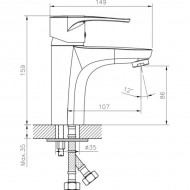 Смеситель для раковины Decoroom хром DR70011