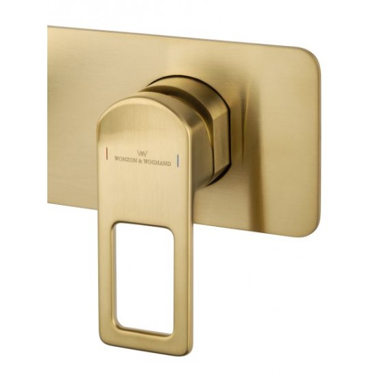 Встраиваемый смеситель для раковины Wonzon & Woghand Frame WW-88869010-BG брашированное золото