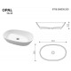 Раковина Whitecross Opal 0709.056038.200 56см белый матовый