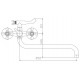 Смеситель для ванны Haiba HB2619-2 хром