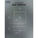 Накладная раковина Gid N9044 38см белый