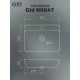 Накладная раковина Gid N9047 55см белый