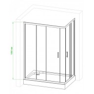 Душевой уголок Royal Bath HPD 75x120см белый RB1275HPD-C