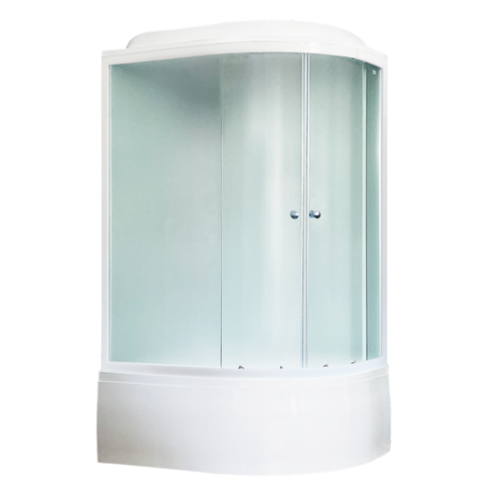Душевая кабина Royal Bath BK левая стекло белое/матовое 120x80см RB8120BK5-WC-L