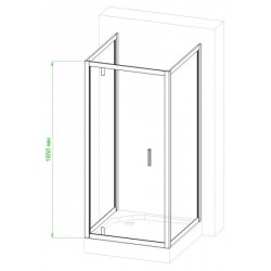 Душевой уголок Royal Bath HV 90x80см хром RB8090HV-C-CH-P