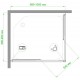 Душевой уголок Royal Bath HPD 100x90см чёрный RB9100HPD-T-BL