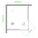 Душевой уголок Royal Bath HPD 85x95см белый RB9585HPD-T