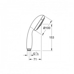 Лейка для душа Grohe Tempesta New 28261002 хром