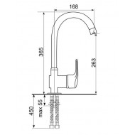 Смеситель для кухни Ulgran Classic U-006-331 белый