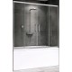 Шторка на ванну ABBER Schwarzer Diamant AG57170 170см хром