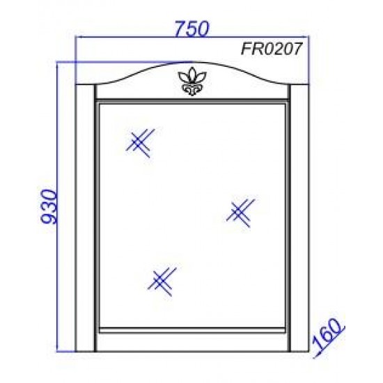 Зеркало Aqwella Франческа FR0207