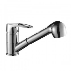 Смеситель для кухни Decoroom с выдвижным изливом хром DR67023