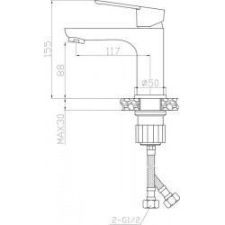 Смеситель для раковины Agger Brave A2302100