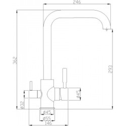 Смеситель для кухни ZORG Steel Hammer SH 715 CR
