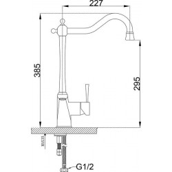 Смеситель для кухни ZORG Sanitary ZR 353 YF