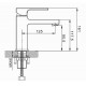 Смеситель для раковины Rose R1001T-1 оружейная сталь