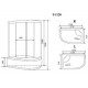 Душевая кабина Timo Standart T-6620SFL Silver Fabric 120x85см