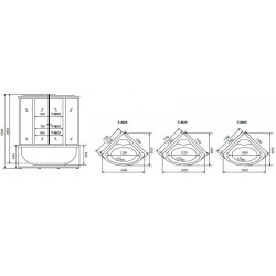 Timo Comfort T-8825 Clean Glass душевая кабина (120*120*220)