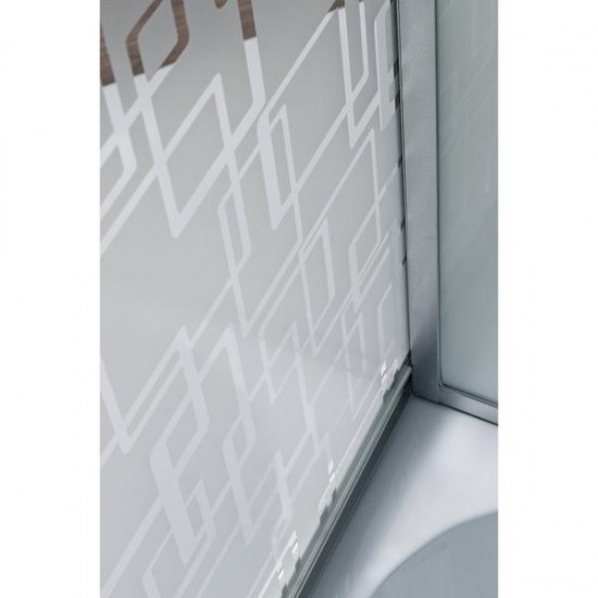Душевая кабина Deto ЕМ4511 L N (без крыши) 110х80х208 см