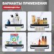 Полка с держателем полотенец Raglo R340.04.06 чёрный