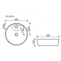 Раковина Ceramica Nova Element CN6014 44см белый