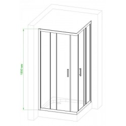 Душевой уголок Royal Bath HPD 110x100см белый RB11010HPD-C