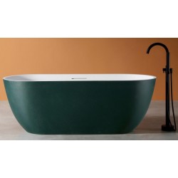 Ванна из искусственного камня ABBER Frankfurt AM9941MBG 170x75см тёмно-зелёный матовый