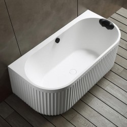 Ванна из искусственного камня ABBER Leipzig AM9916 170x80см белый матовый