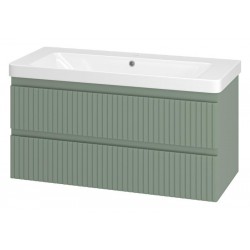 Подвесная тумба под раковину Brevita Victory VIC-09105-0802Я 105см зелёный