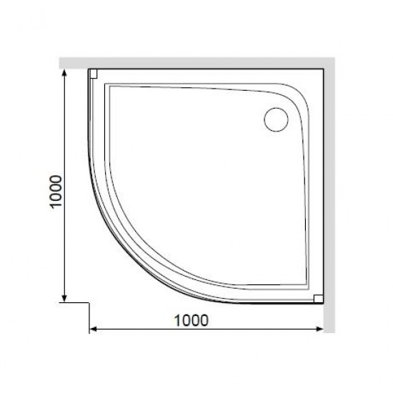 Душевой поддон Am.pm Like W80T-301-100MT 100x100