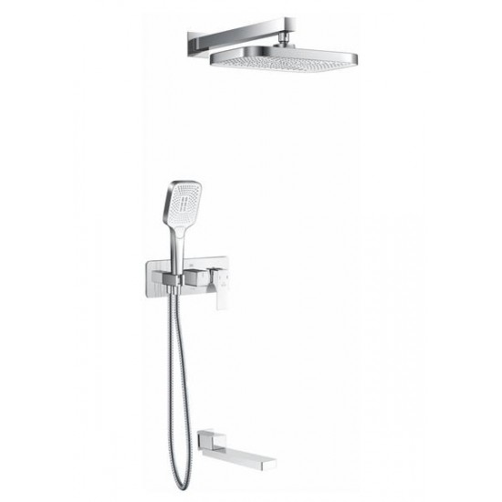Душевая система Rose R1035 хром