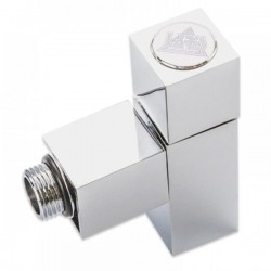 Вентиль запорный угловой Luxon LX-858SCH0404 1/2х1/2 ш/ш для п/с хром Квадратный