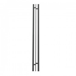 Полотенцесушитель электрический Point Фрея PN20712GB П2 100x1200 диммер слева графит блеск