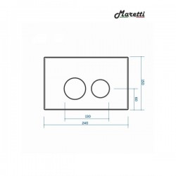 Клавиша смыва Maretti Elena AC12EA-015, хром