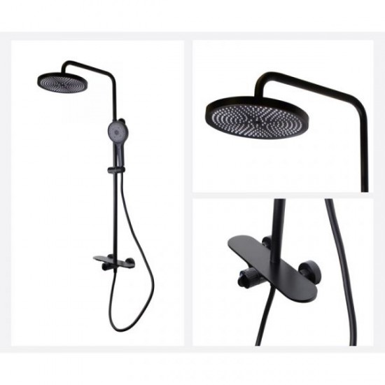 Душевая система Bronze de Luxe ICON 80112CB, черный