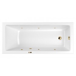 Гидромассажная ванна Whitecross Wave Slim 0111.170075.100.SOFT.GL 170x75см Soft золото