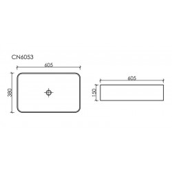 Раковина Ceramica Nova CN6053 60 см белый